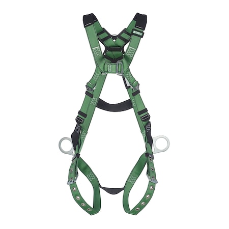 V-Form Harness, Extra Large, Back & Hip D-Rings; Tongue Buckle Leg Straps