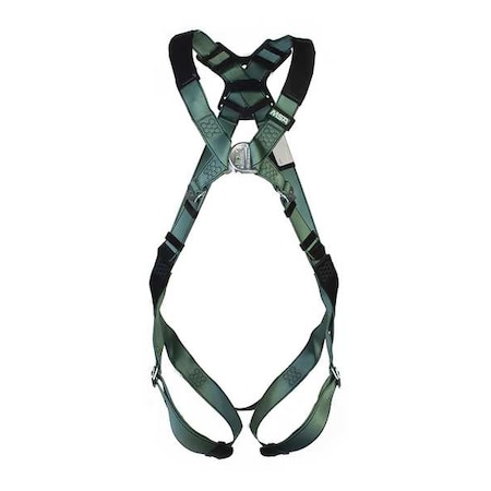 V-FORM Full Body Harness, XL, 400 lb., Quick-Connect Chest/ Tongue Leg Straps, Back, Chest D-Ring