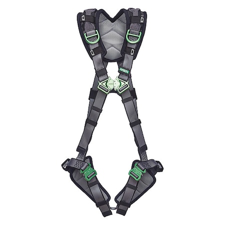 V-FIT Full Body Harness, XL, 400 lb., Quick-Connect Chest/ Quick-Connect Leg Straps