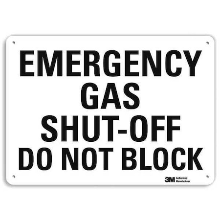 Safety Sign, 10 in Height, 14 in Width, Aluminum, Horizontal Rectangle, English, U7-1111-RA_14X10