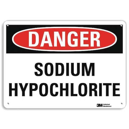 Danger Sign, 10 in H, 14 in W, Vertical Rectangle, English, U3-1985-RA_14X10