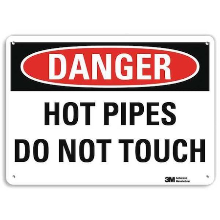 Danger Sign, 10 in H, 14 in W, Aluminum, Vertical Rectangle, English, U3-1659-RA_14X10