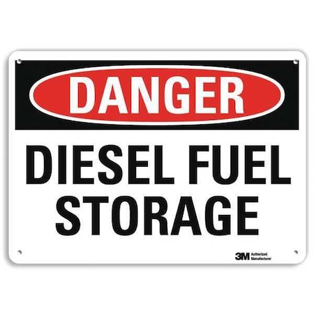Danger Sign, 10 in H, 14 in W, Vertical Rectangle, English, U3-1299-RA_14X10