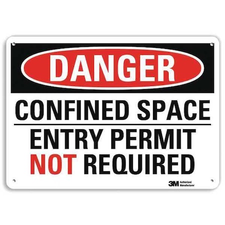 Danger Sign,4 Hole Mount,14inWx10inH, U3-1208-RA_14X10