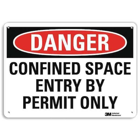 Danger Sign,4 Hole Mount,14inWx10inH, U3-1205-RA_14X10