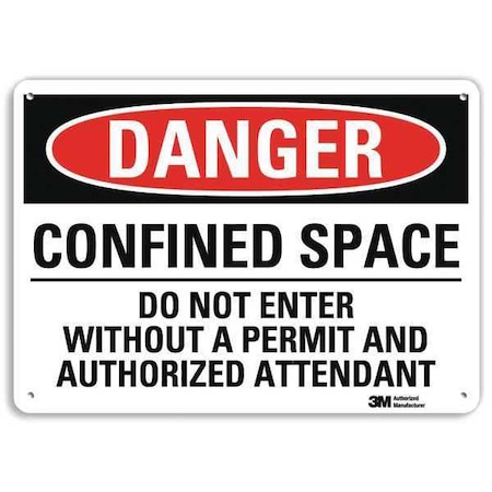 Danger Sign,4 Hole Mount,14inWx10inH, U3-1198-RA_14X10