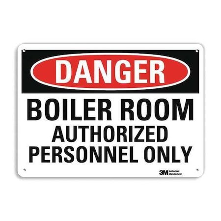 Danger Sign, 10 in H, 14 in W, Aluminum, Vertical Rectangle, English, U3-1138-RA_14X10