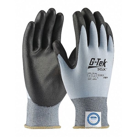 Cut Resistant Coated Gloves, Cut Level A2 ,Dipped ,Polyurethane ,Smooth ,2XL 1 PR