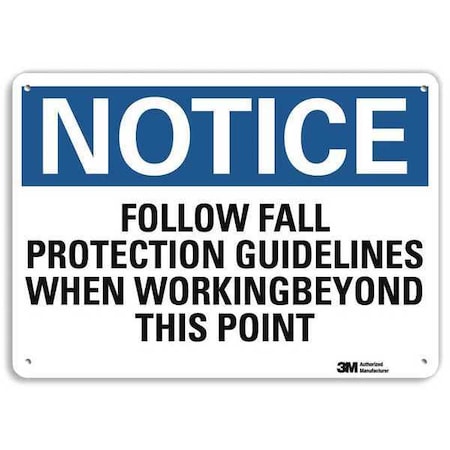 NoticeSign, RecycldReflecAlum, 14inWx10inH, U5-1228-RA_14X10