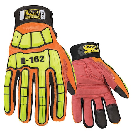 Impact Resistant Gloves,Orange,S,PR