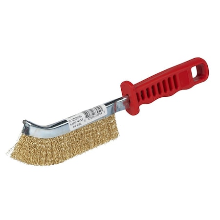 Wire Scratch Brush,5/8x10,Plastic Handle