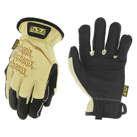 HRL-05 Welding Gloves, Shirred Slip-On Cuff, Keystone Thumb, Standard Goatskin, M, 1 PR