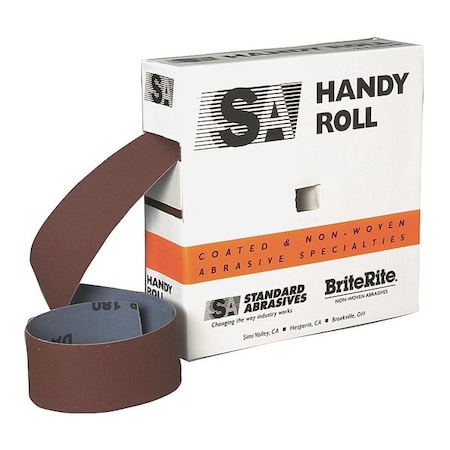 Abrasive Roll,1" W x150 ft. L,P120G,Brwn