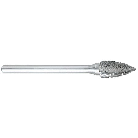 Carbide Bur,Pointed Tree,1/4 in.