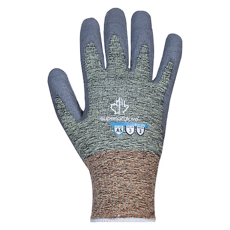 Cut-Resistant Gloves, Cut Level A5 ,Dipped ,Polyurethane ,Smooth ,L 1 PR