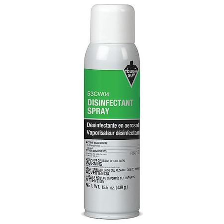 Disinfectant, 15.5 oz, Aerosol Can, Ready-To-Use, Floral