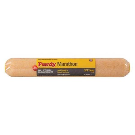 18" Paint Roller Cover, 3/4" Nap, Nylon/Polyester