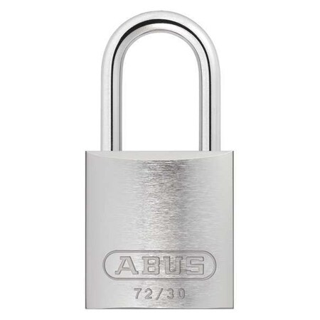 Lockout Padlock, Keyed Different, Aluminum, Silver, 1 in Shackle Height, 1 1/4 in Body Width