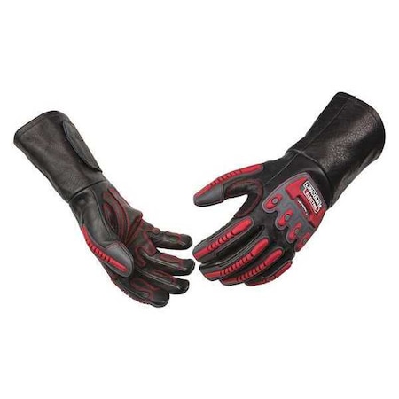 K3109 Welding Gloves, Gauntlet Cuff, Wing Thumb, Premium Cowhide, L