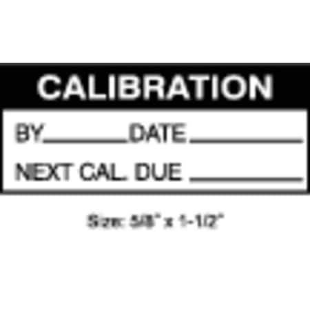 Calibration Label, ENG, Black/White, PK350, TC-10927