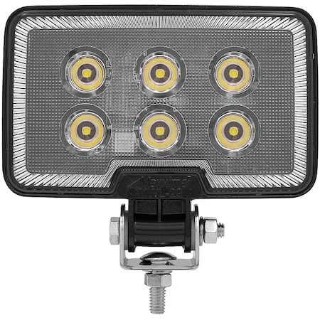 Work Light, Rectangular, Clear, 1200 Lumens