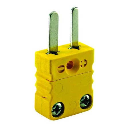 Thermocouple Plug,K,Yellow,Miniature