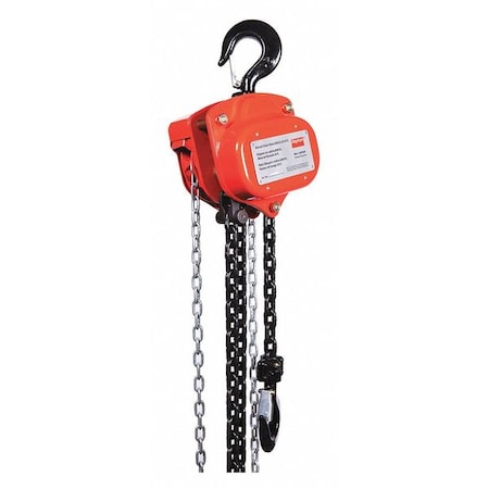 Manual Chain Hoist,4000 lb.,Lift 20 ft.