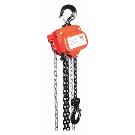 Manual Chain Hoist,2000 lb.,Lift 20 ft.