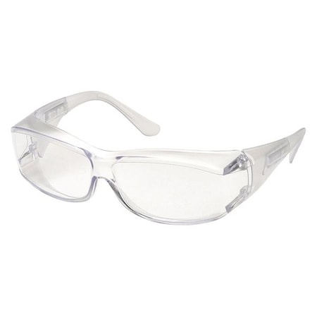 OVR-Spec III, Safety Glasses, Anti-Scratch, Clear Lens, Clear Frame, Full-Frame