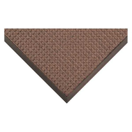 Entrance Mat, Polypropylene, 3/8 in Thick, Brown, 3 ft W x 4 ft L