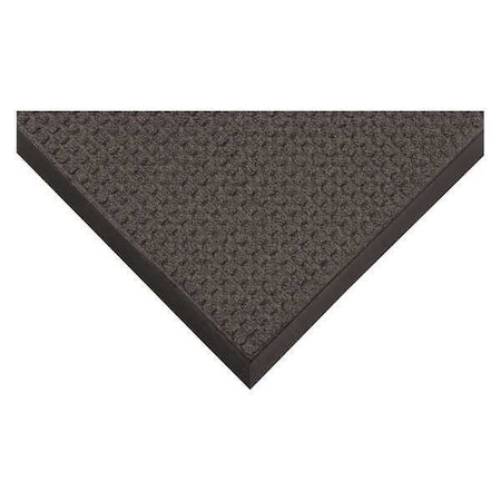 Entrance Mat, Polypropylene, 3/8 in Thick, Charcoal, 3 ft W x 5 ft L