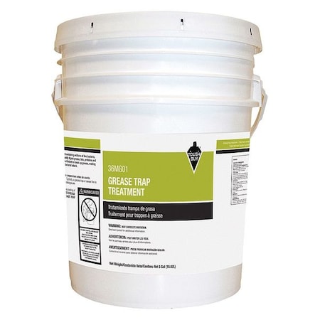 Grease Trap Treatment, 5 Gal Pail, Liquid, Cream