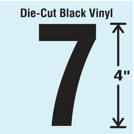 NumberLabel,Vinyl,4inH,2-1/4inW,PK10