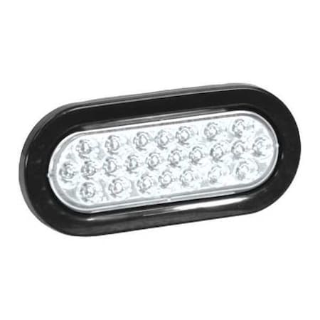 6 Inch Clear Oval Recessed Strobe Light With 24 LED