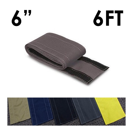 Carpet Cable Cover, 6 ft L, 6 in W, 1 Channel, Nylon, Gray