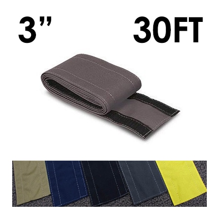 Carpet Cable Cover, 30 ft L, 3 in W, 1 Channel, Nylon, Gray