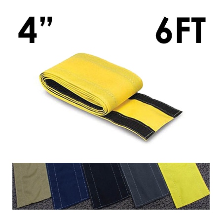 Carpet Cable Cover, 6 ft L, 4 in W, 1 Channel, Nylon, Yellow