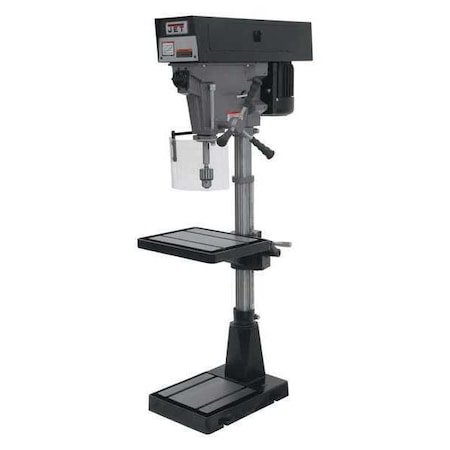 Floor Drill Press,Belt,15",1 HP,120/240V