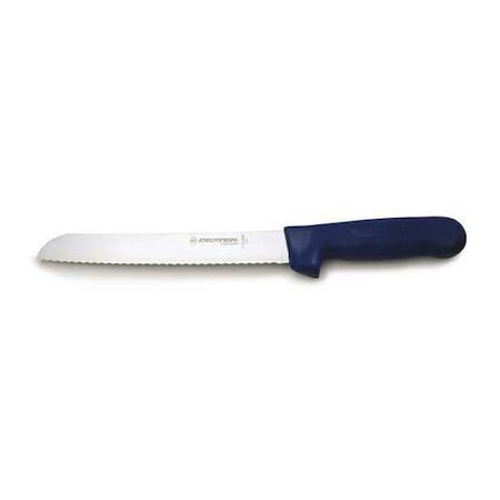 Bread Knife,8" L,SS Blade,Blue