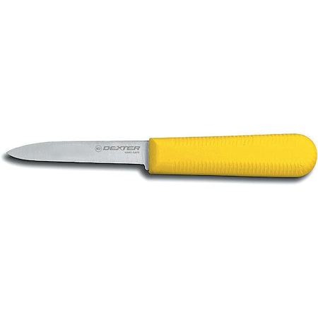 Paring Knife,3-1/4" L,SS Blade,Yellow