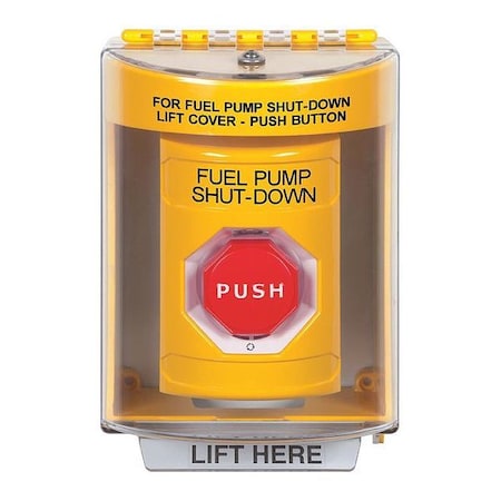 Fuel Pump Shutdown Push Button,2-7/8" D