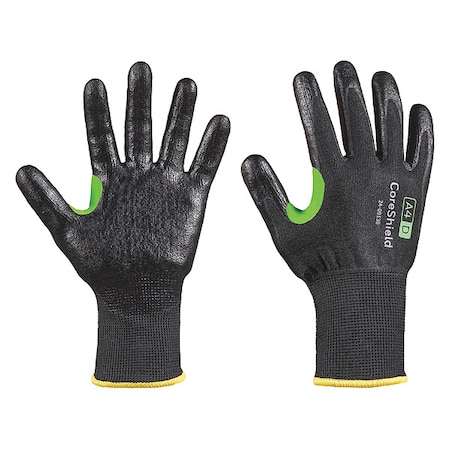 Cut-Resistant Gloves, Cut Level A4 ,Dipped ,Nitrile ,Smooth ,M 1 PR