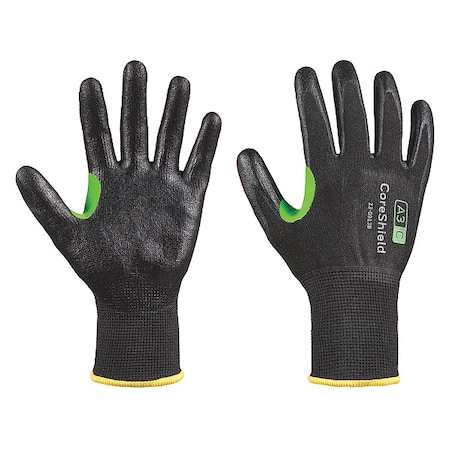 Cut-Resistant Gloves, Cut Level A3 ,Dipped ,Nitrile ,Smooth ,M 1 PR