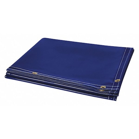 Welding Curtain, Transparent Vinyl, 8 ft W., 6 ft H., 13 oz/sq yd, 150 Degrees F Withstand Temp.