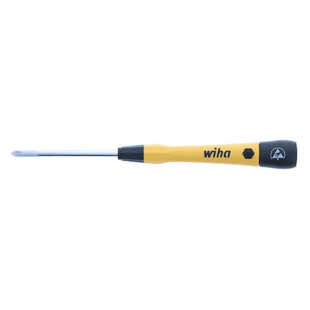 ESD Precision Screwdriver, Phillips, No 1, Black, Round