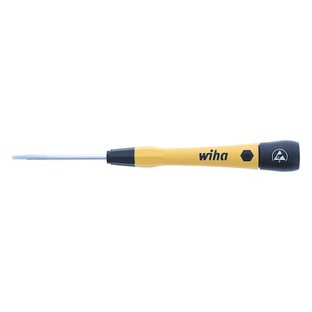 ESD Precision Screwdriver, Hex, 2.0mm, Black, Round