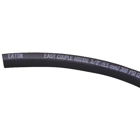 Easy Couple Hose,1/4" I.D.,250 ft L,Blck