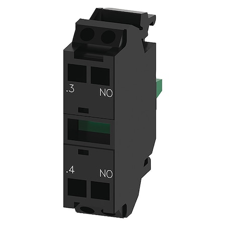 Contact Block, Black, 1NO, 22 mm, 3SU1
