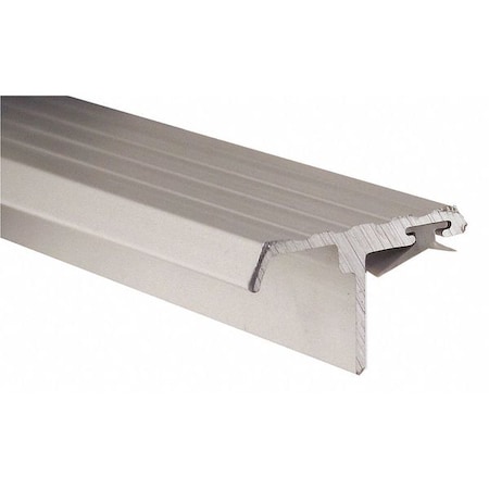 Double Door Weatherstrip, Vinyl, 7ftL, Gray