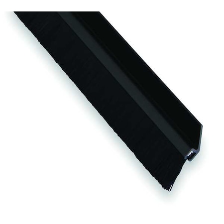 Door Frame Weatherstrip, Brush, Nylon, 8ftL